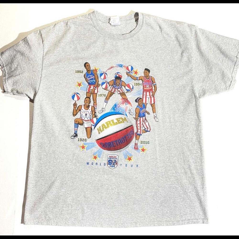 Official Harlem globetrotters tour tee
